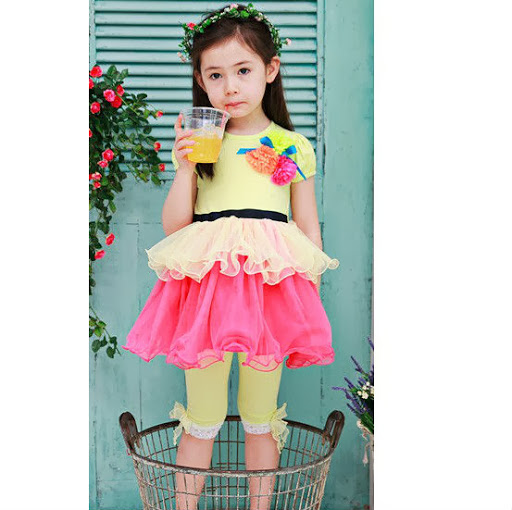 dress kuning anak